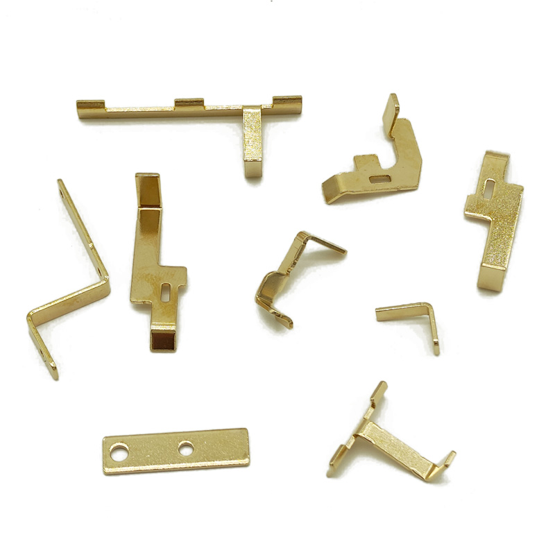 precision metal stamping parts manufacturer brass parts manufacture copper electric connectors for PCB socket