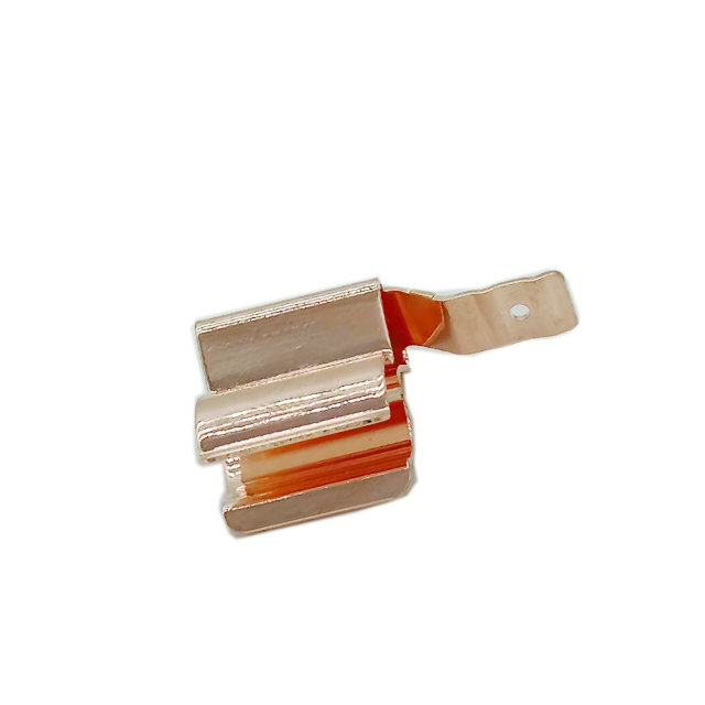 Copper sheet metal fabrication connectors high-precision stamped copper inserts electrical parts