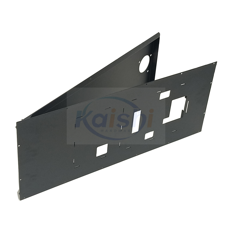 Black Sprayed Iron Sheet Metal Box Stamping Shell Customized According To Drawings And Samples