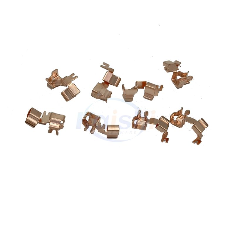 Stamping parts brass and copper shrapnel electronic terminal chip customization