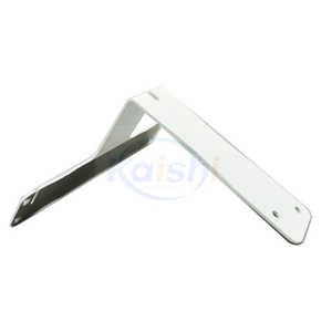 White Spray Metal Stamping Bending Parts Aluminum Bracket Customization
