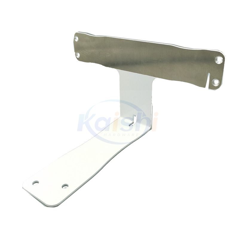 White Spray Metal Stamping Bending Parts Aluminum Bracket Customization