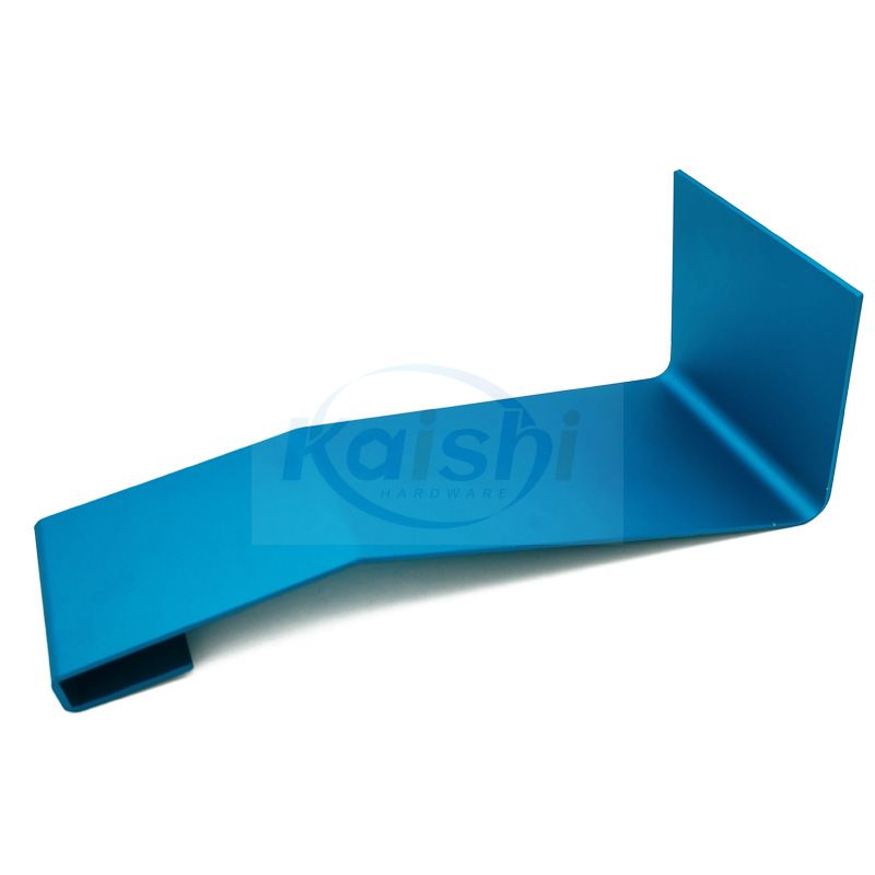 Blue Aluminum Metal Custom Bracket Provided by Drawing Or Sample