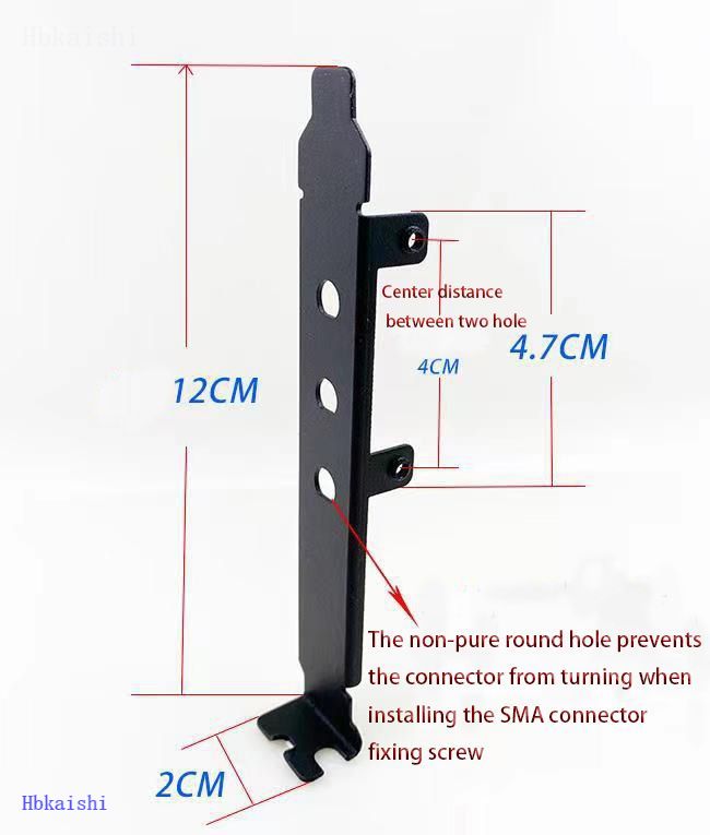 Sheet metal processing stamping bending PCI computer aluminum bracket size specifications can be customized