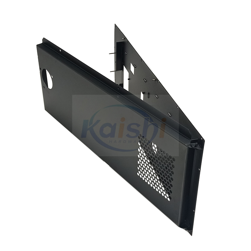 Black Sprayed Iron Sheet Metal Box Stamping Shell Customized According To Drawings And Samples