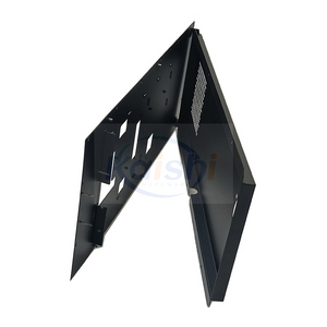 Black Sprayed Iron Sheet Metal Box Stamping Shell Customized According To Drawings And Samples