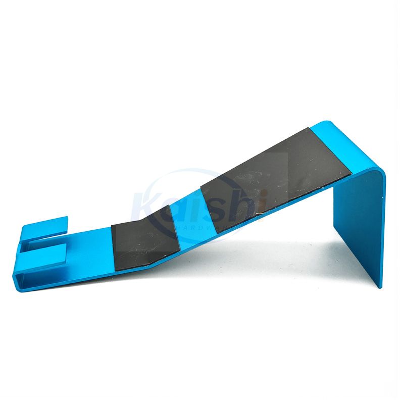 Blue Aluminum Metal Custom Bracket Provided by Drawing Or Sample